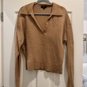 J Crew Collared V-neck Sweater in Supersoft Yarn